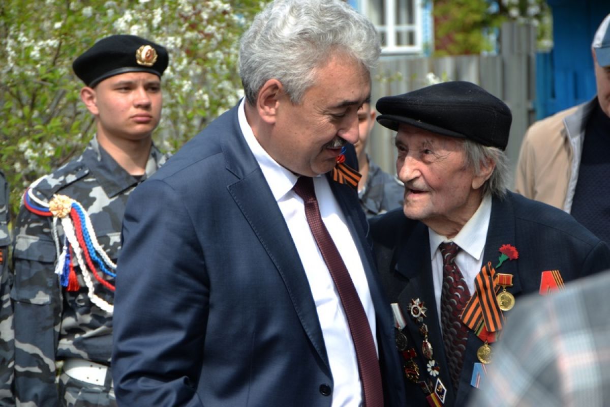 Поздравление Леонида Черкесова с 80-летием Победы в Великой Отечественной войне