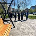 Партийный десант осмотрел объекты благоустройства общественных пространств в Томске