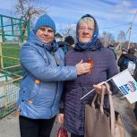 Алтайские единороссы участвуют в акции «Георгиевская лента»