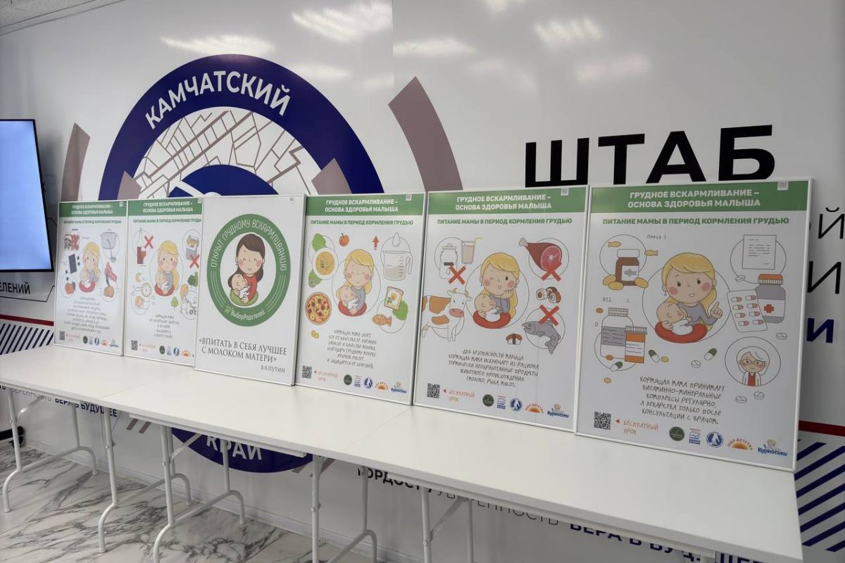 На Камчатке роддома получат информационные стенды о грудном вскармливании