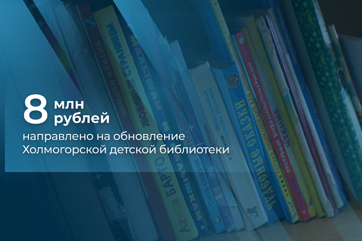 Холмогорская детская библиотека будет приведена к модельному стандарту