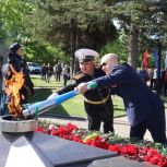 При поддержке «Единой России» и «Газпрома» Вечный огонь зажгли в Черняховске
