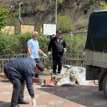 Активисты «Единой России» в Унцукульском районе приняли участие в субботнике