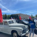 Партийцы Железногорска приняли участие в автопробеге в честь 80-летия Победы