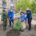 В Волновахе продолжают благоустраивать сквер имени Героя России Владимира Жоги