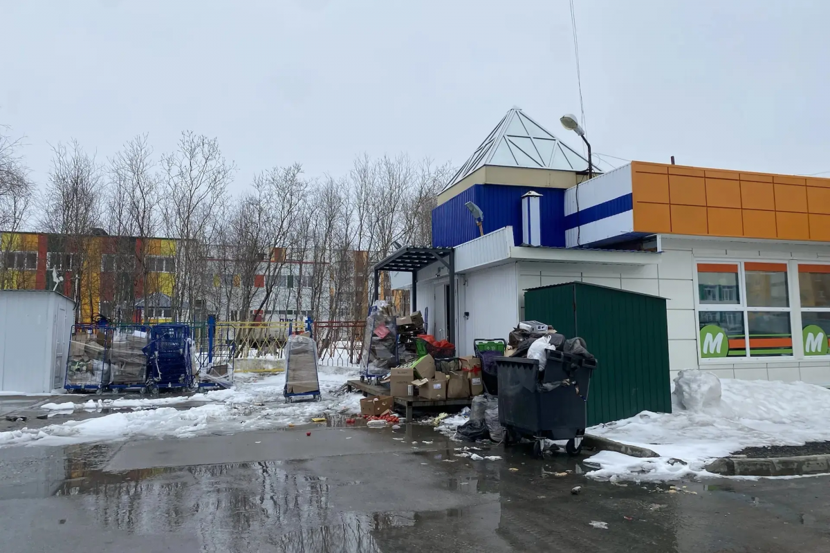 Горы мусора у магазина: «Единая Россия» взяла на контроль ситуацию с отходами у магазина в Новом Уренгое
