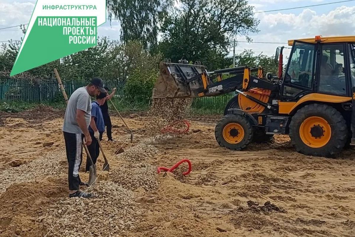 В Орловском муниципальном округе идут работы по благоустройству дворовых территорий