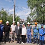 В Трехизбенке по народной программе Единой России идет реконструкция линии электропередач