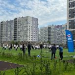 В Мурино прошло яркое спортивное мероприятие «Зарядка с чемпионами!»