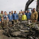 Под Зеленоградском начали подъем фрагментов советского штурмовика, сбитого в боях Восточно-Прусской операции
