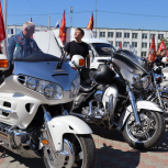 «Единая Россия» в Красноармейском округе организовала авто-мотопробег ко Дню Победы