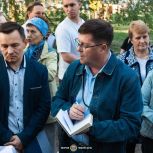 Встречи с жителями домов, пострадавших от атаки БПЛА