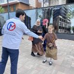 В Чеченской Республике проходит патриотическая акция «Георгиевская ленточка»