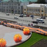 300-метровую георгиевскую ленту развернули в Тамбове