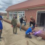 В селе Тутлар Республики Дагестан начал работу волонтерский лагерь «Дагестанский рубеж», созданный для ликвидации последствий масштабного наводнения