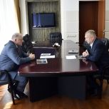 Сергей Голубев провел рабочую встречу с директором регионального филиала Россельхозбанка Андреем Ефимцевым
