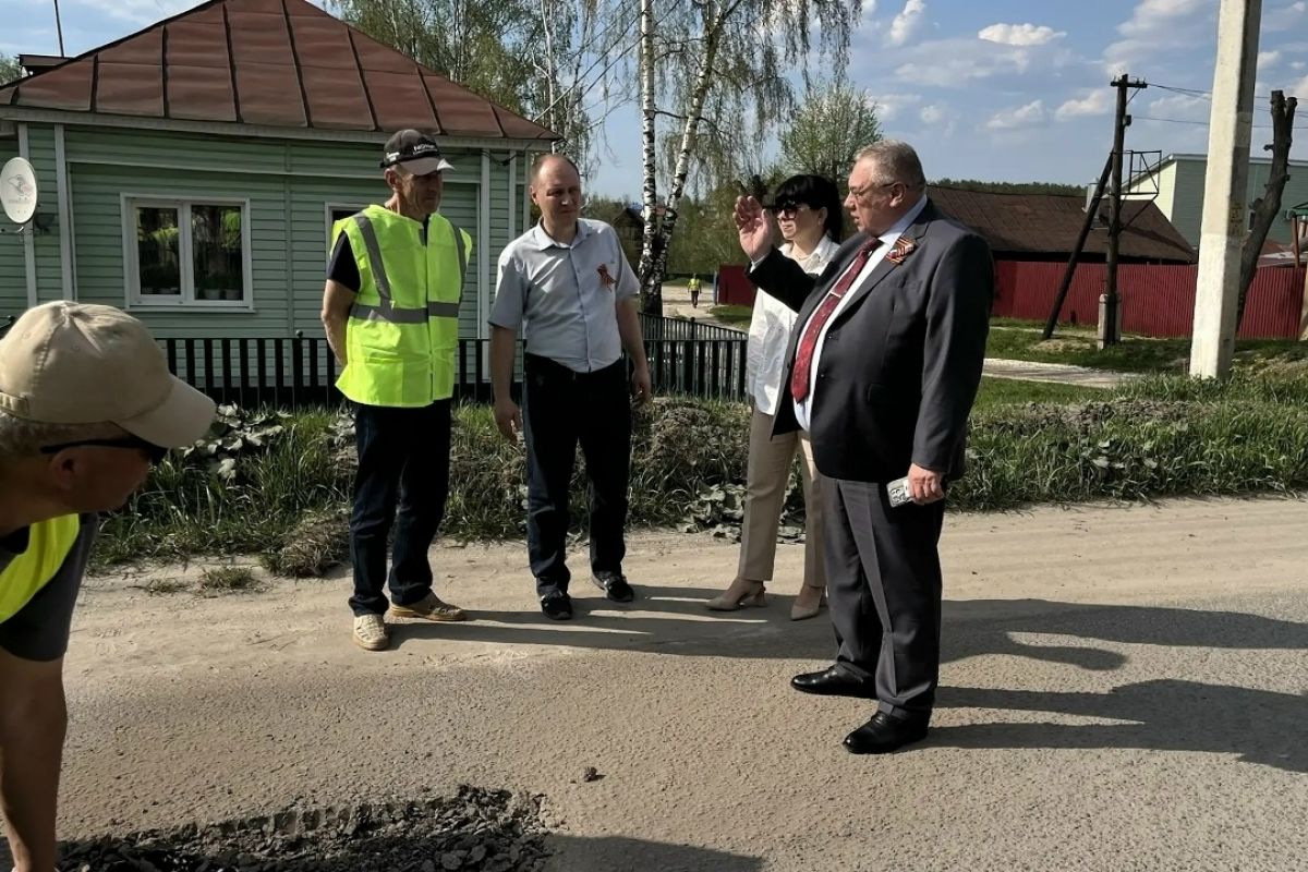 Иван Бахилов осуществил мониторинг процесса ремонта дорог в Касимовском округе