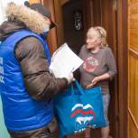 Волонтеры «Единой России» привезли жительнице Кемерова продуктовый набор