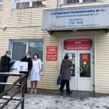 Средства индивидуальной защиты передали городской поликлинике № 4 в Петрозаводске