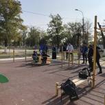 В Наурском районе установили новую детскую площадку в рамках конкурса первичных отделений «Единой России»