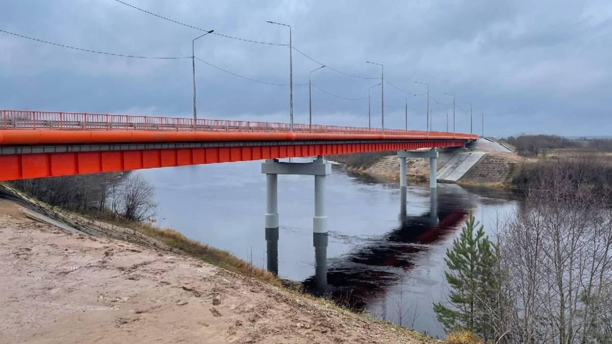 В Плесецком районе завершен ремонт моста через реку Моша