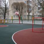 В детском саду «Солнышко» в селе Ново-Талицы завершилась установка спортивной площадки
