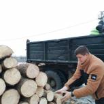 Пяти семьям мобилизованных граждан были доставлены дрова в Ленинском районе