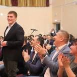Евгений Абарюс: Российский боец греко-римского стиля Муса Евлоев посетил Гусев