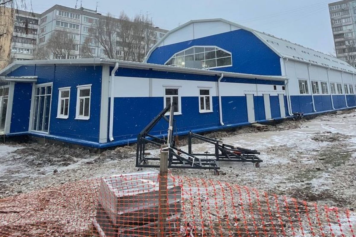 Новый модульный спорткомплекс в Ленинском районе Самары откроют в декабре