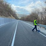 Дорожники капитально отремонтировали участок, связывающий федеральную автодорогу с региональной в Черекском районе КБР