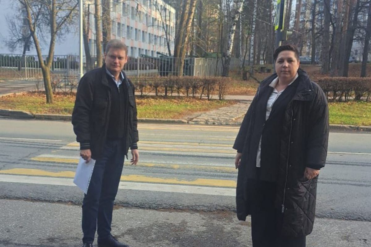 В рамках проекта «Крепкая семья» в г. Заречном один из пешеходных переходов взят на особый контроль