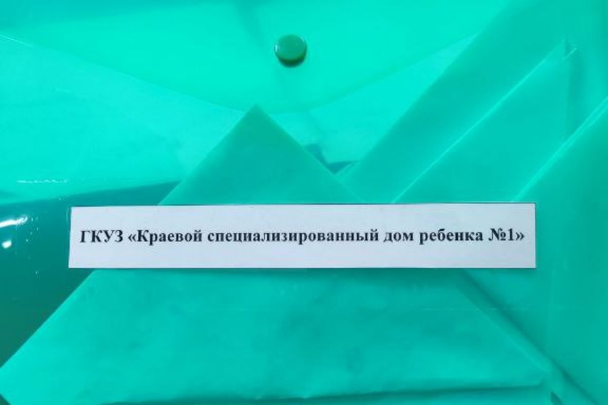 Главный врач Краевого дома ребенка N 1 Татьяна Колчанова передала детские  письма от воспитанников военнослужащим в зону СВО