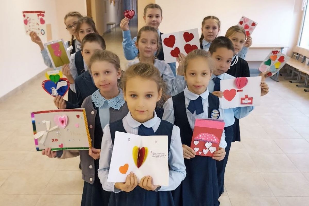 Лицеисты Саранска поддержали «Парад сердец»