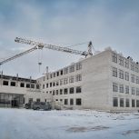 Один из корпусов новой школы в Лебедяни почти достроен