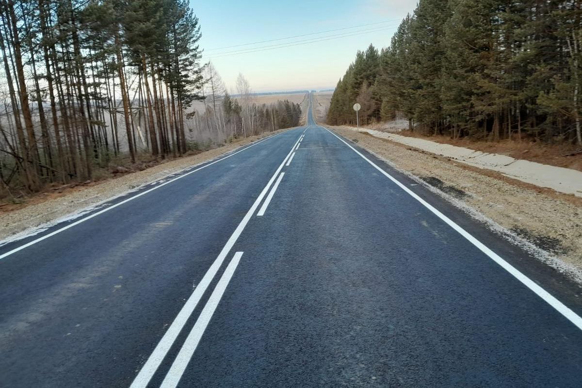 В Иркутской области по партпроекту «Безопасные дороги» отремонтировали  подъезд к селу