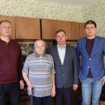 Лысковчанина, участника Великой Отечественной войны Дмитрия Степановича Фадина поздравили с 98-м днем рождения