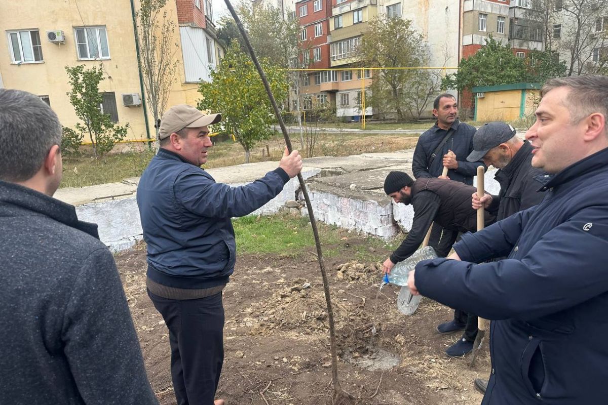 В Каспийске активисты «Единой России» присоединились к акции «Сад Памяти»