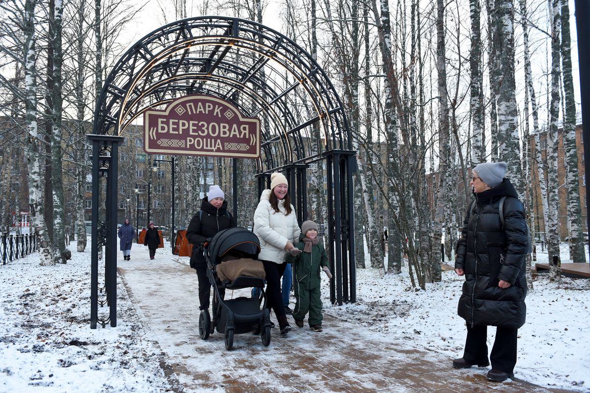 В Сосногорске открылся новый парк «Березовая роща»