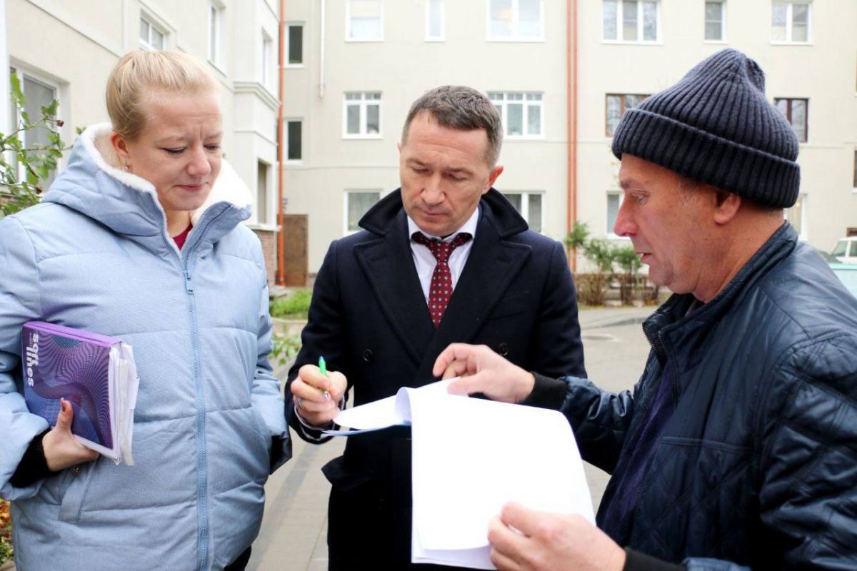 Олег Быков: Завершилась приёмка дворов после благоустройства в Центральном районе Калининграда