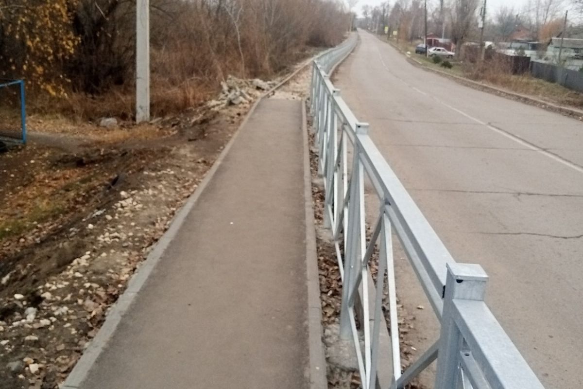 В Жердевке завершается благоустройство нового тротуара