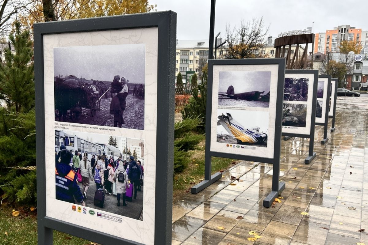 В Липецке при поддержке «Единой России» открылась фотовыставка «Освобождение»