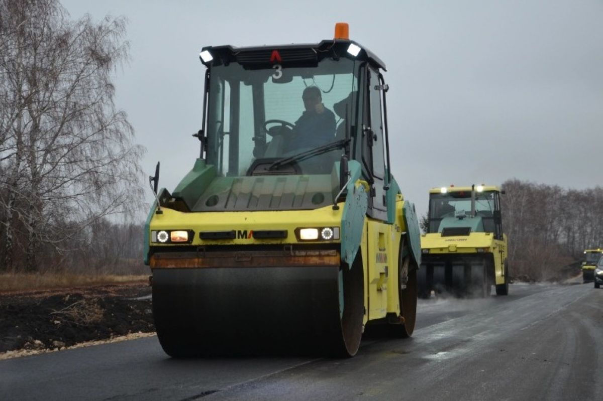 В Уваровском округе завершают ремонт аварийного участка автодороги