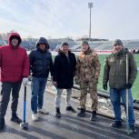 В Комсомольске-на-Амуре продолжается ремонт стадиона Авангард