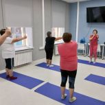 «Единая Россия» организовала оздоровительные занятия для пенсионеров Волово Липецкой области