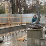 На реконструированном фонтане в Липках установили фигуру стерляди