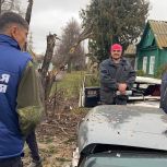 Волонтеры Курского рубежа присоединились к ликвидации последствий удара по Льгову