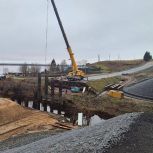 В обновленному мосту через Лявлю в Приморском округе осуществляет движение транспорта