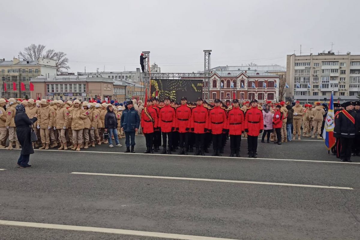 Кадеты из Мордовии принимают участие в репетиции Парада Памяти