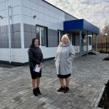 Депутат облдумы Ирина Нечаева в рамках депутатского контроля посетила строящиеся социальные объекты в селе Бокино