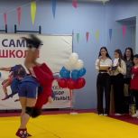 По партпроекту единороссов «Выбор сильных» в школе Ждановки открыли спортивный зал для занятий самбо